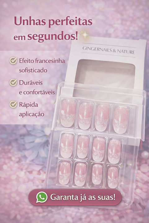 Kit de Unhas Postiças – Praticidade e Elegância para suas Mãos