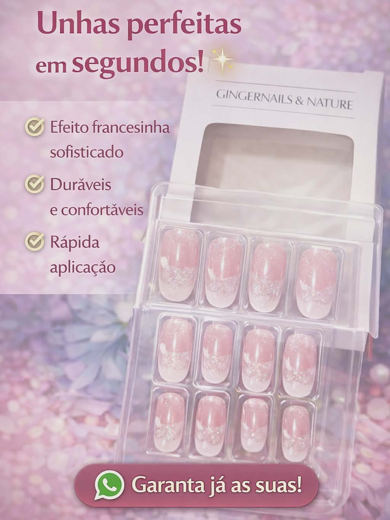 Kit de Unhas Postiças – Praticidade e Elegância para suas Mãos 1