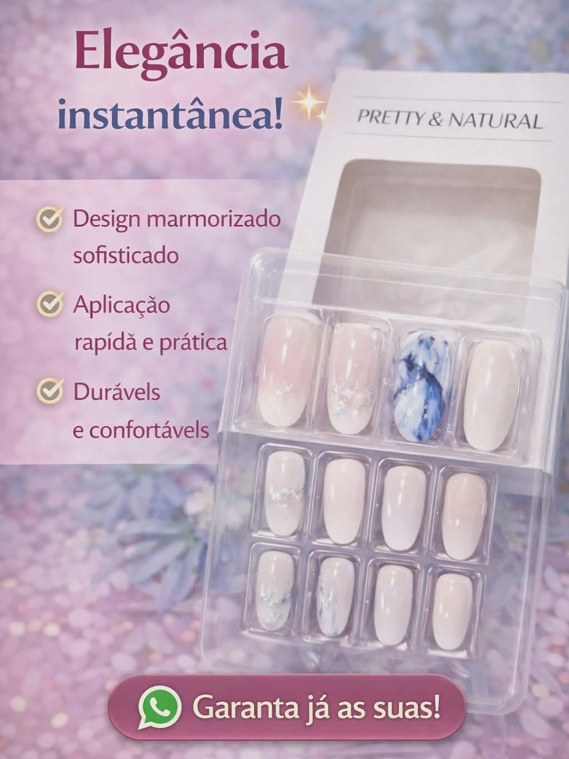 Kit de Unhas Postiças – Praticidade e Elegância para suas Mãos 3