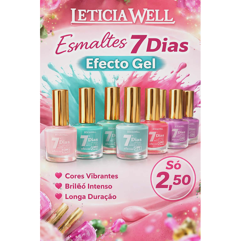 Esmalte 7 Days Gel – Brilho Intenso e Longa Duração