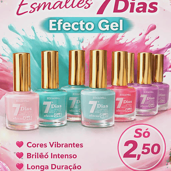 Esmalte 7 Days Gel – Brilho Intenso e Longa Duração