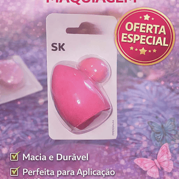 Kit de Esponjas de Maquiagem – Aplicação Perfeita e Profissional