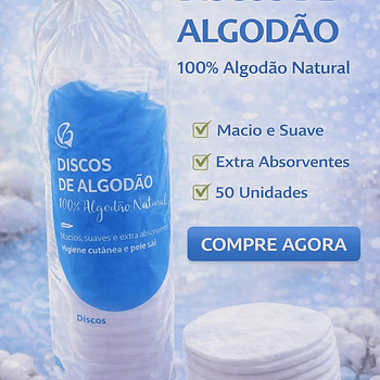 Discos de Algodão – Maciez e Suavidade para Cuidados Diários