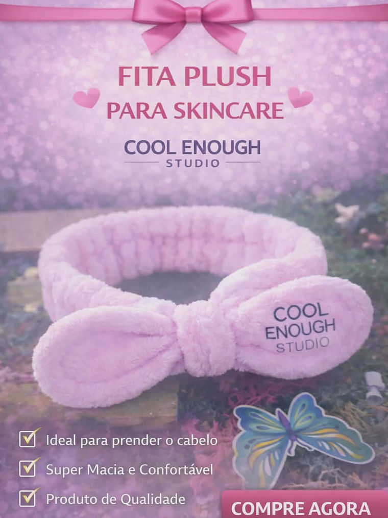 Faixa de Cabelo Atoalhada – Conforto e Praticidade para Skincare e Maquiagem 1