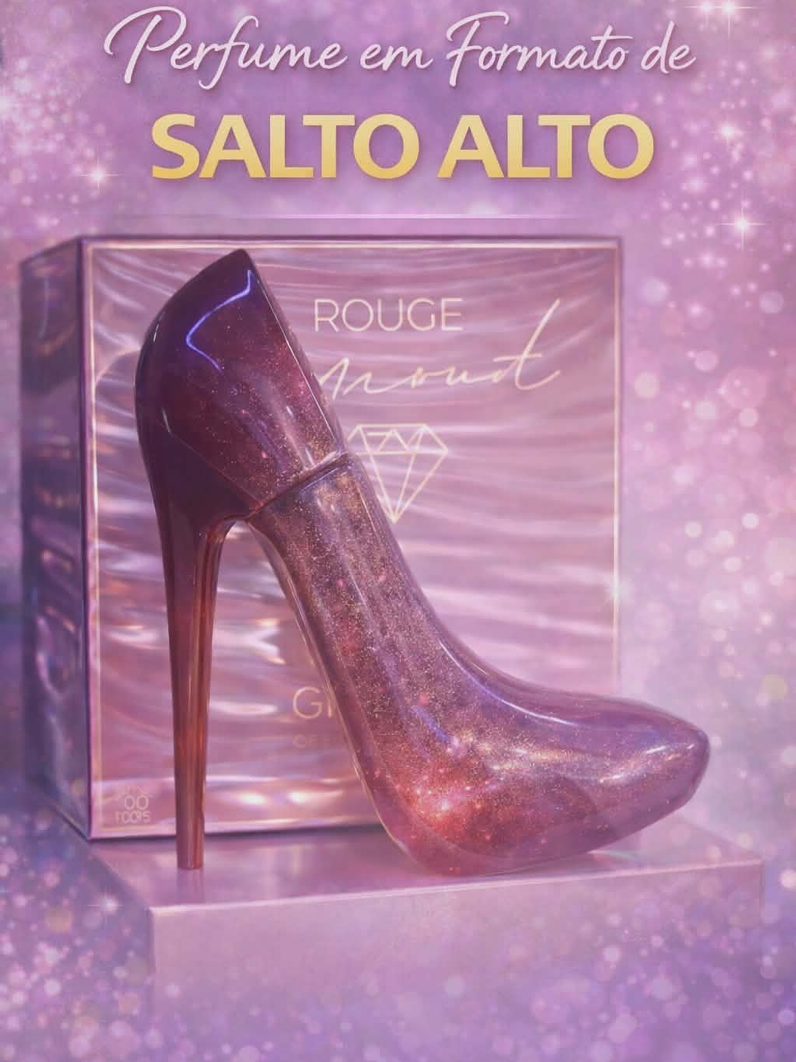 Perfume Feminino em Formato de Sapato – Elegância e Sofisticação em Cada Fragrância 1