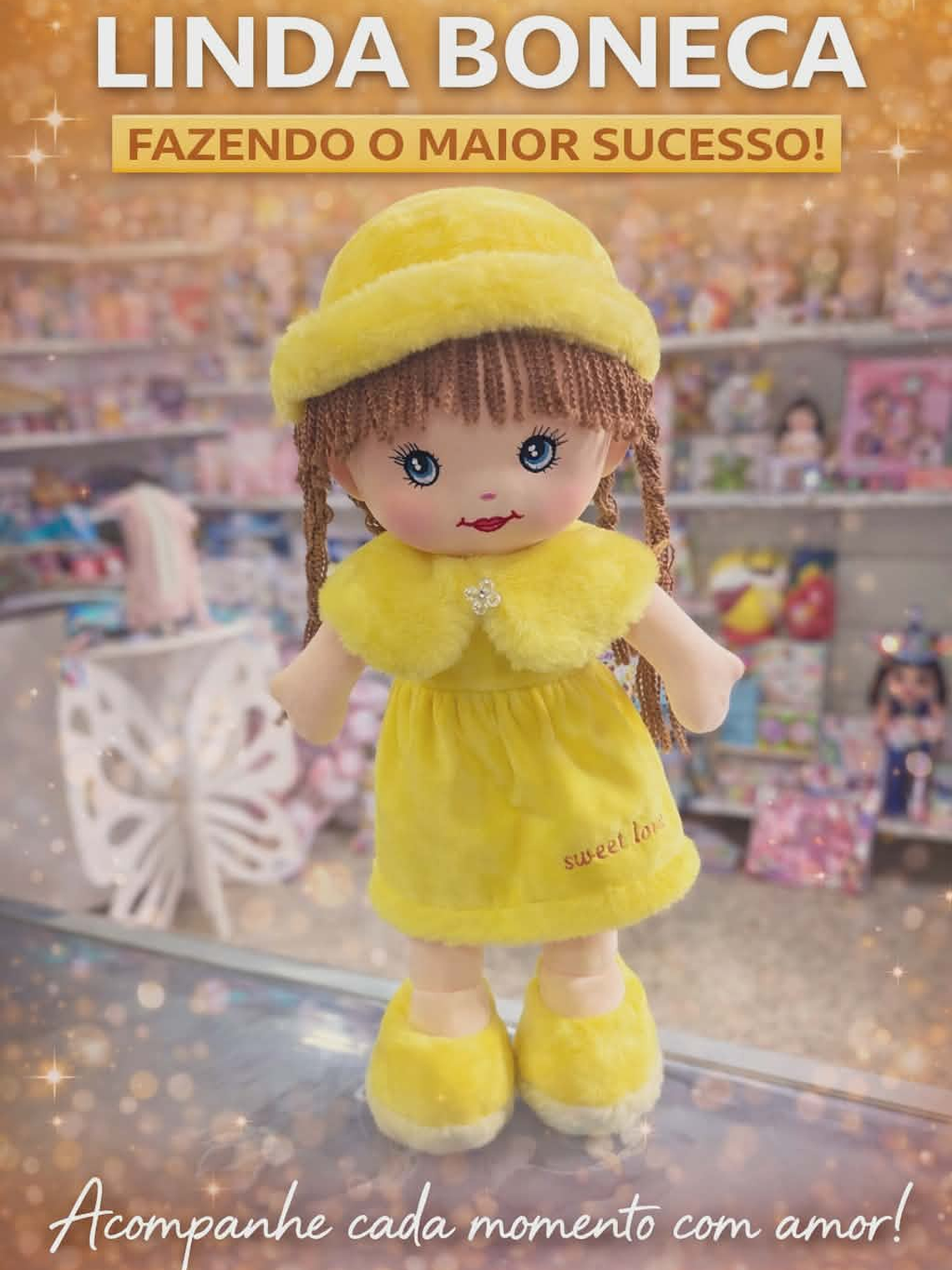 Bonecas de Pano Estilosas – Coleção Encantada 🎀✨ 2