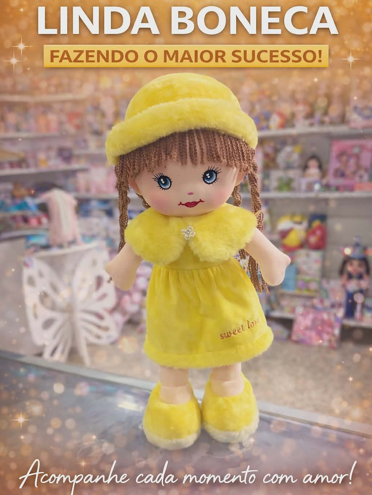 Bonecas de Pano Estilosas – Coleção Encantada 🎀✨ 2