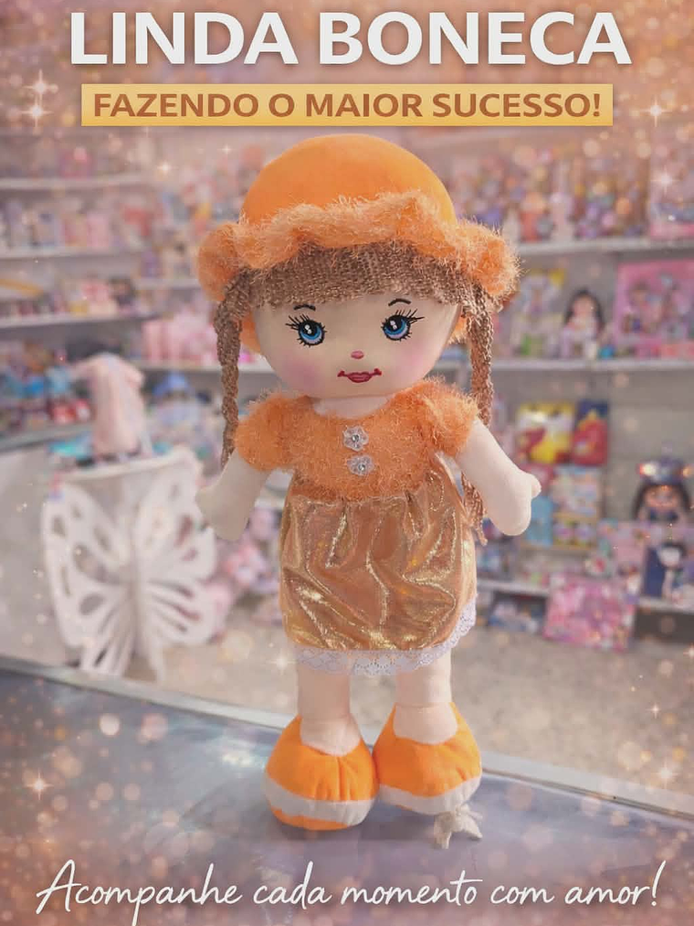 ✨ Boneca Linda trapos – 41cm de puro encanto! ✨ 1