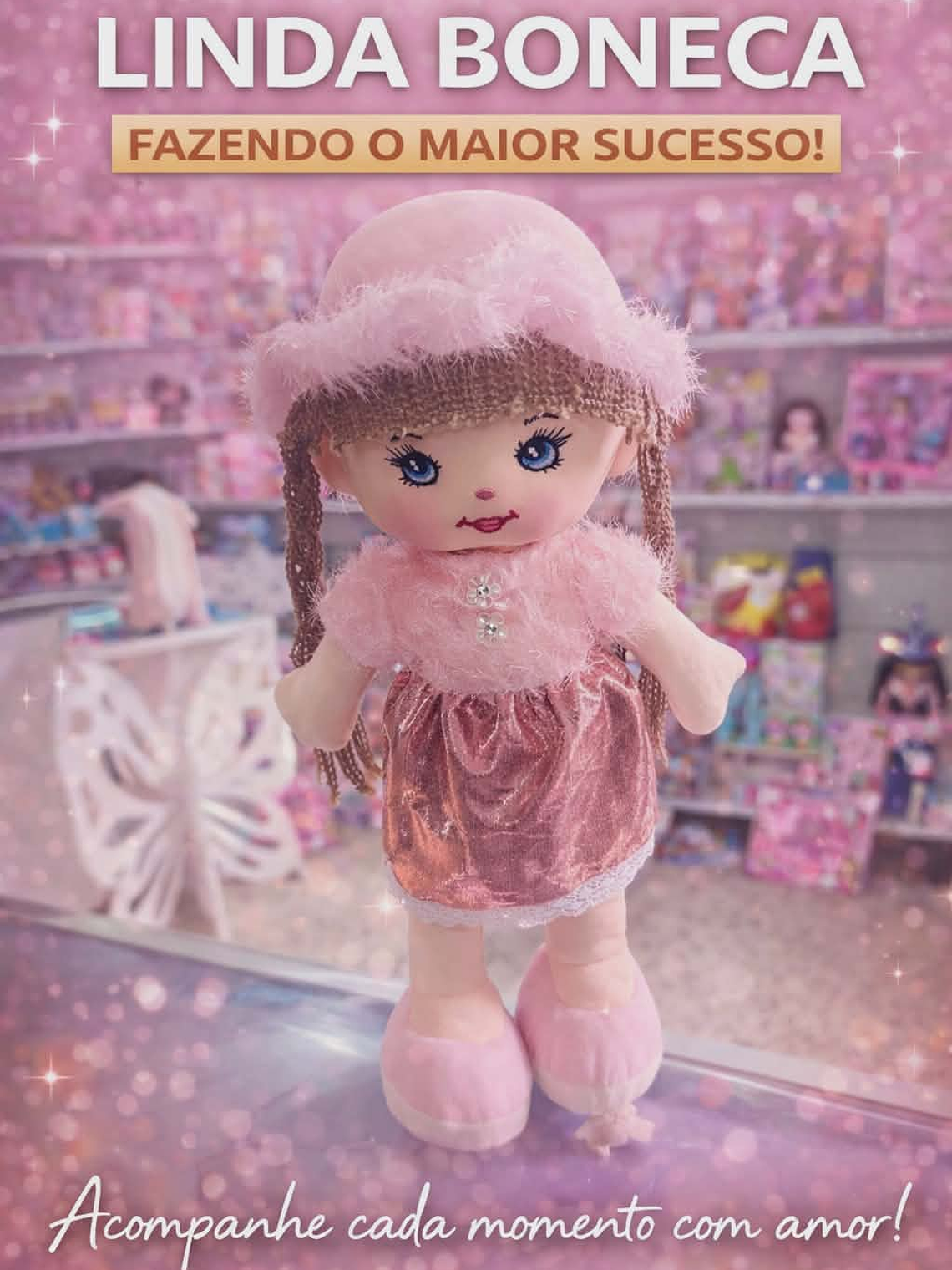 ✨ Boneca Linda trapos – 41cm de puro encanto! ✨ 2