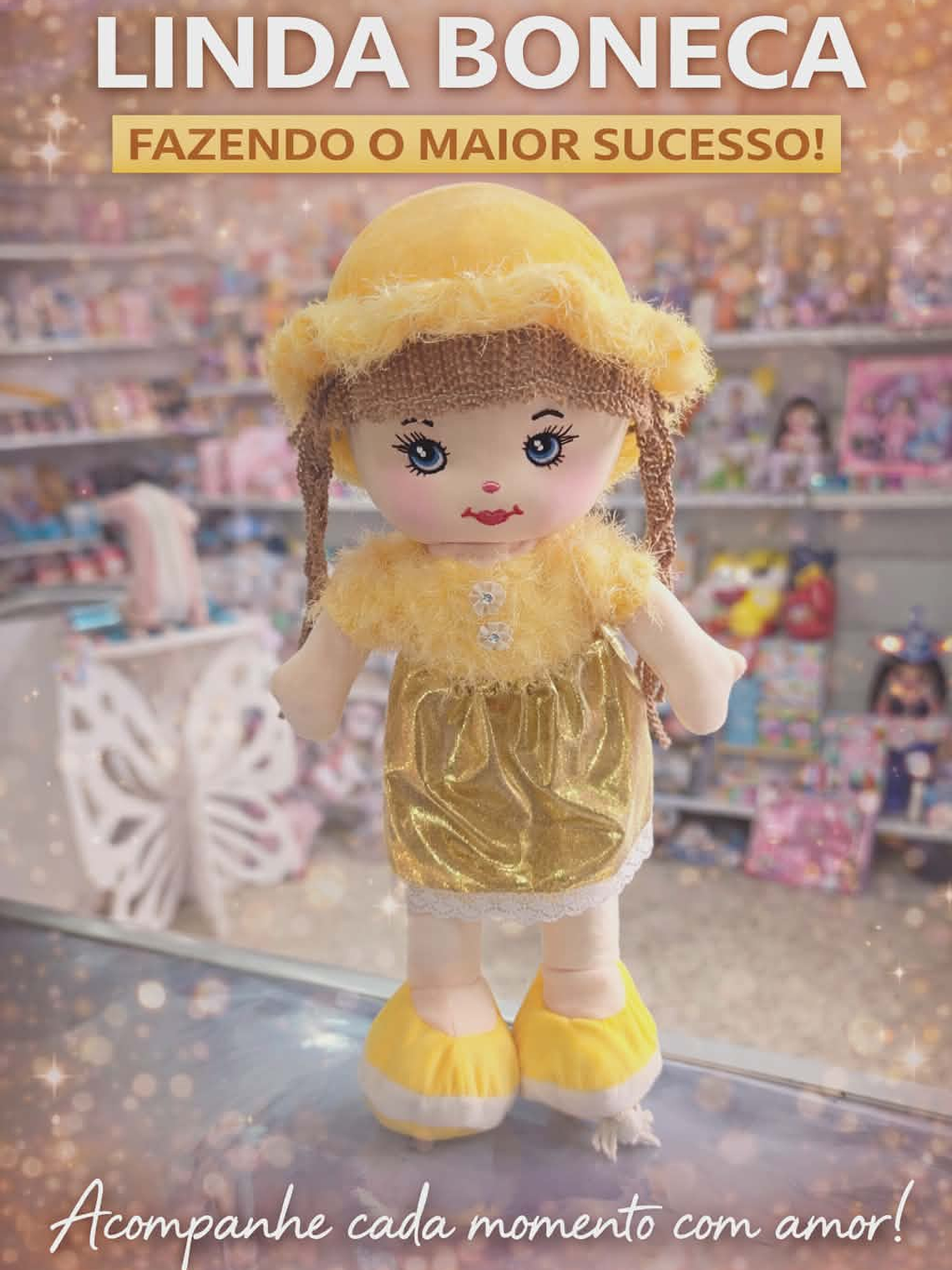 ✨ Boneca Linda trapos – 41cm de puro encanto! ✨ 3