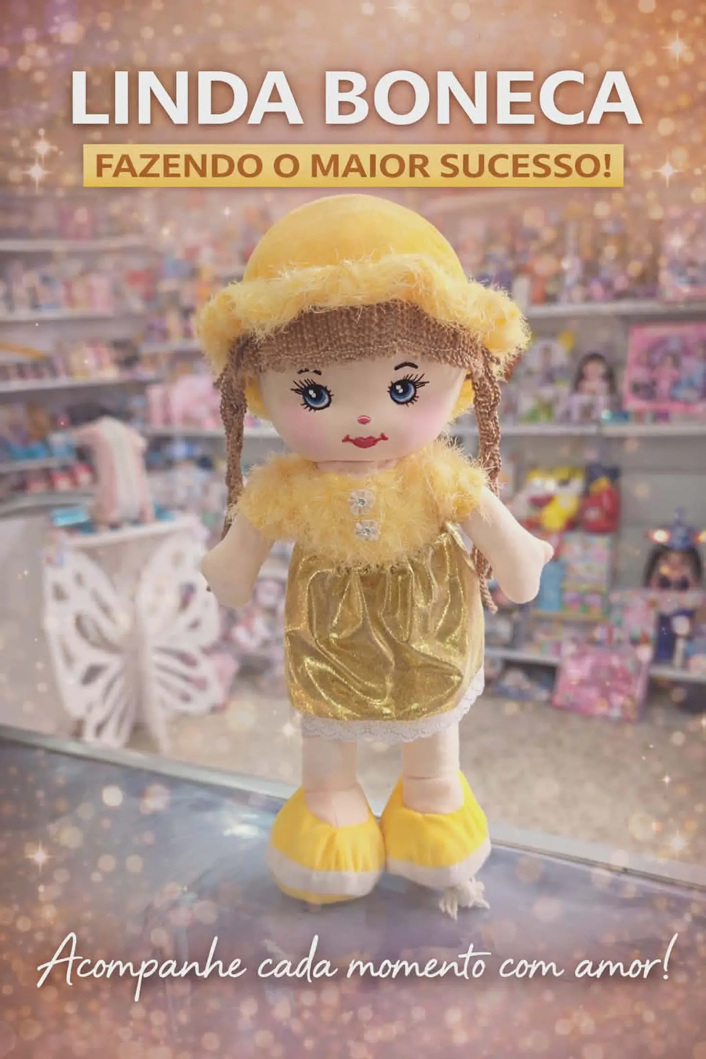 ✨ Boneca Linda trapos – 41cm de puro encanto! ✨ 3