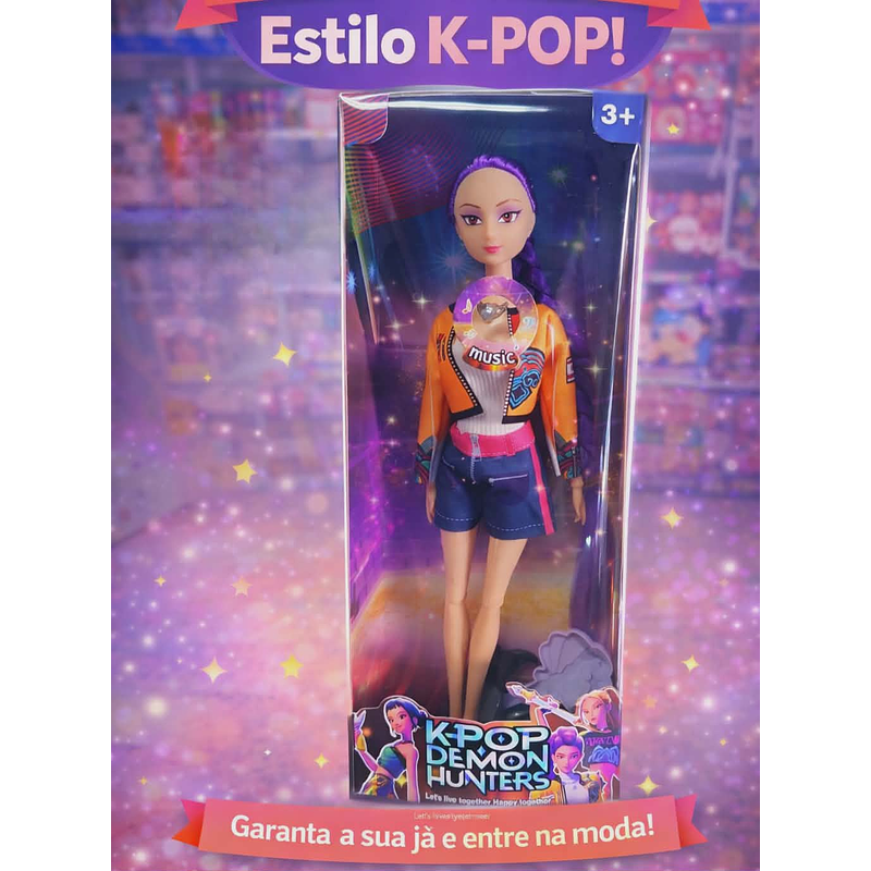 🎤✨ Boneca Estilo K-POP Fashion