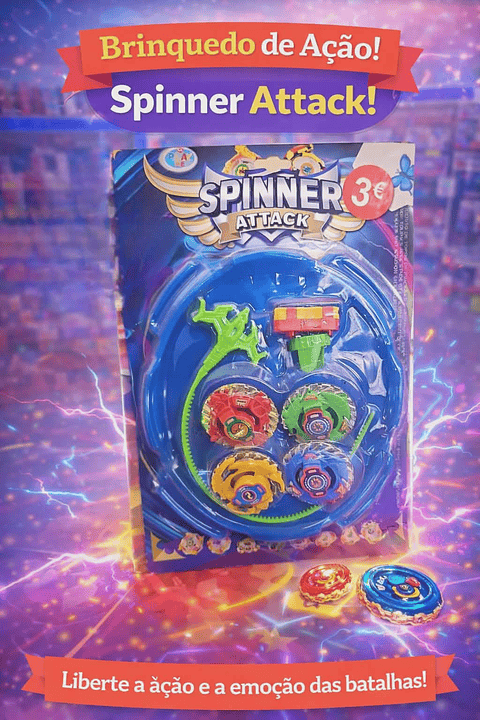 ⚡🌀 Spinner Attack – Batalhas de Velocidade e Diversão! 💥