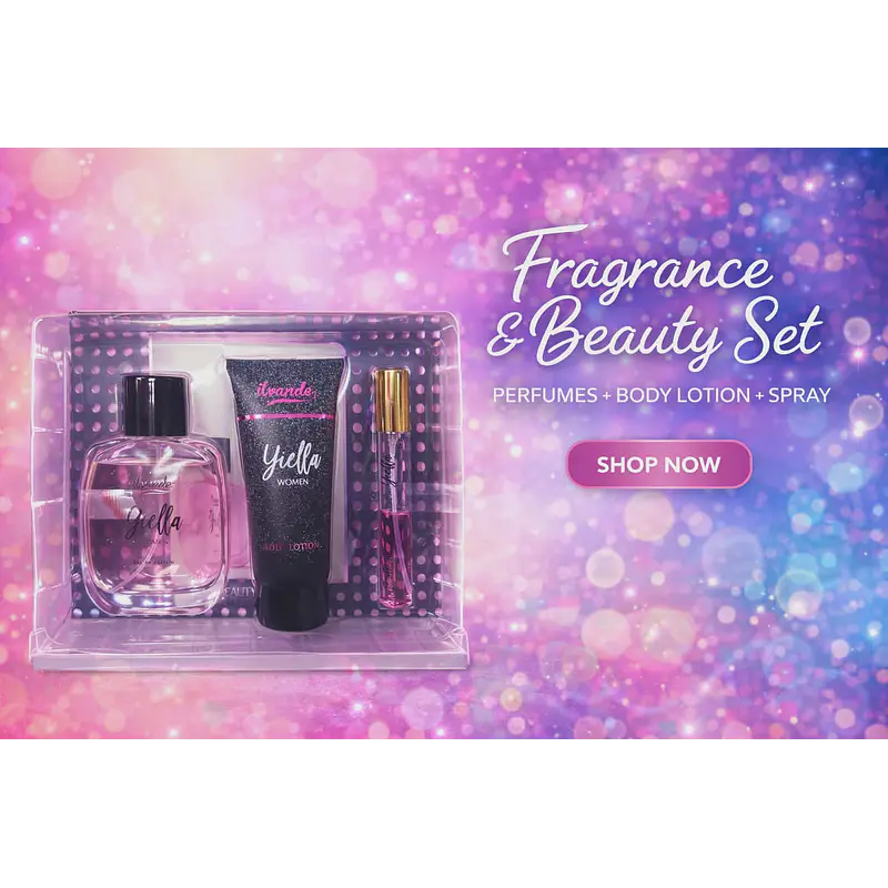 Kit Presente Ilvande Ylella Women – Perfume, Loção Corporal e Roll-On