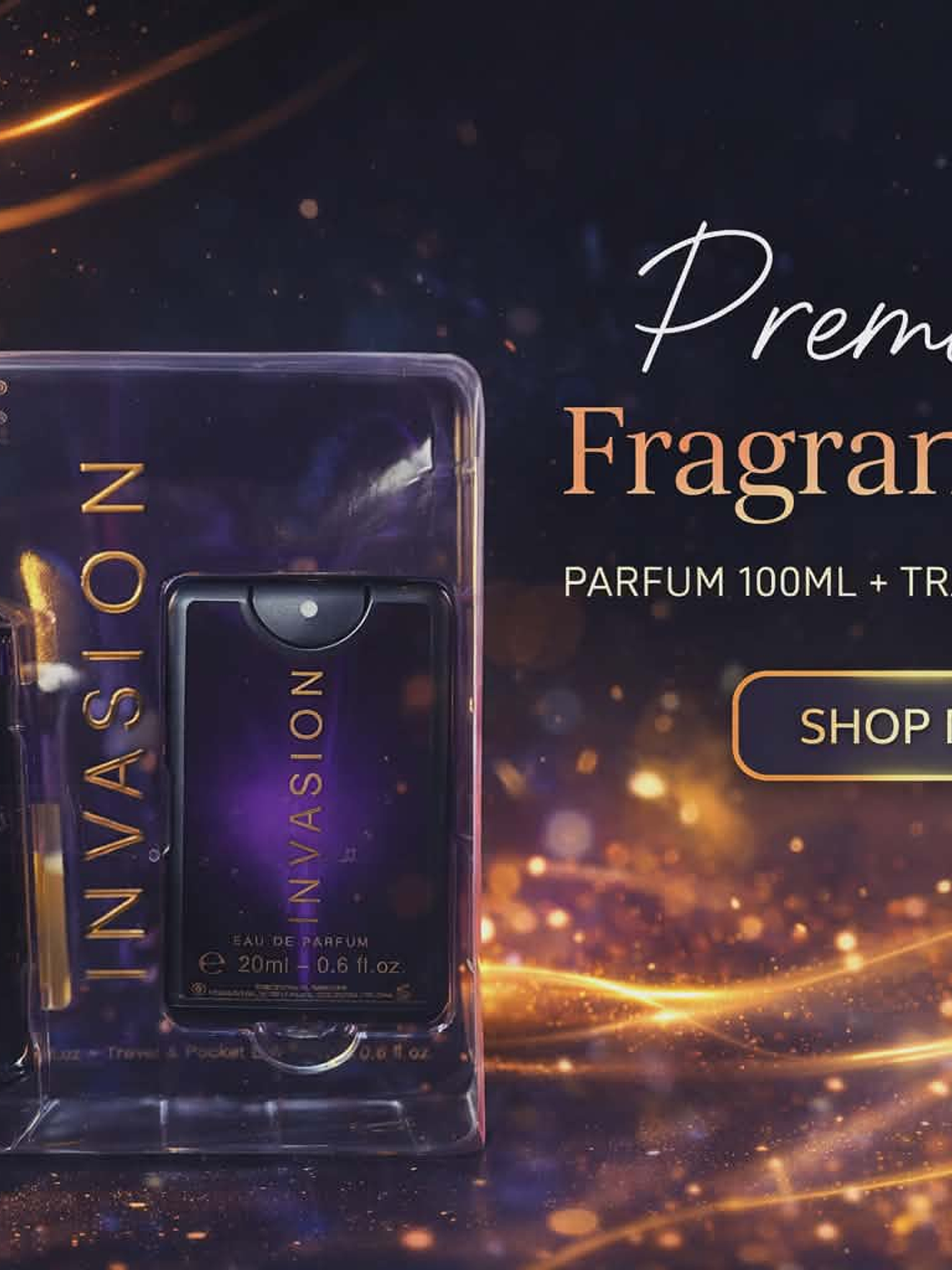 Kit Perfume Omerta Invasion For Women – 100ml + Travel Size 20ml 1