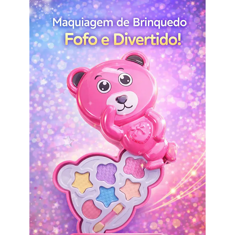 Kit de Maquiagem Infantil – Diversão e Criatividade 💄✨