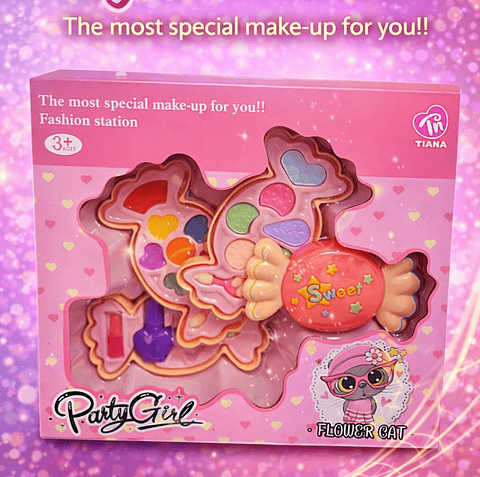 Kit de Maquilhagem Infantil Party Girl – Flower Cat
