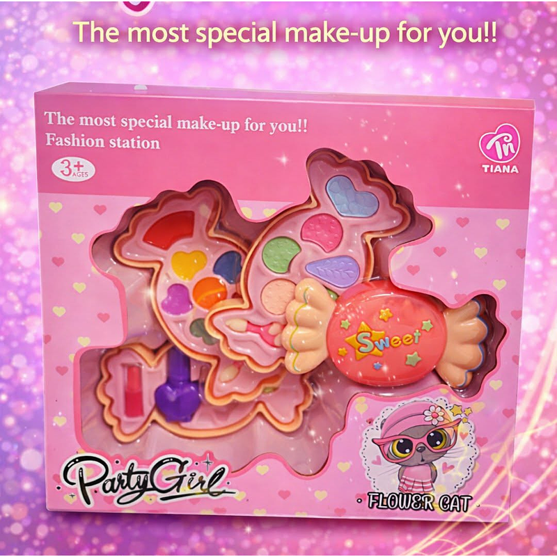 Kit de Maquilhagem Infantil Party Girl – Flower Cat