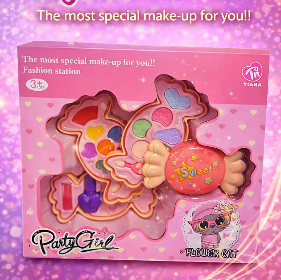 Kit de Maquilhagem Infantil Party Girl – Flower Cat 1