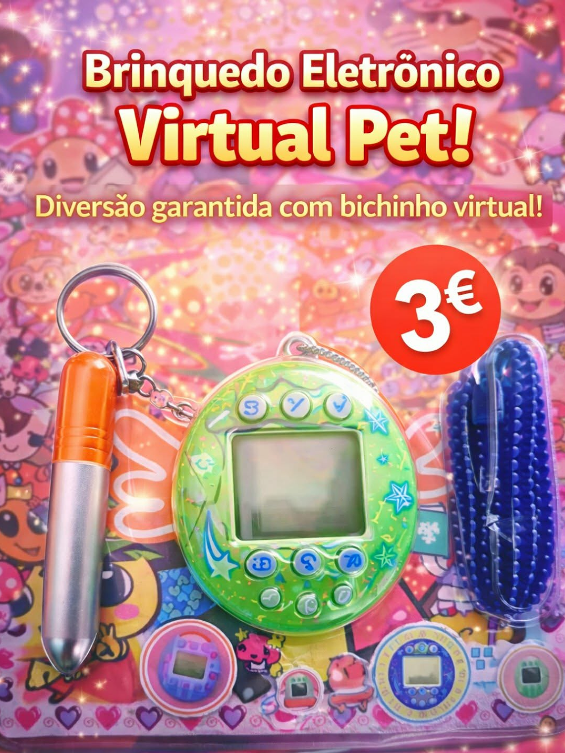 Tamagotchi Virtual Pet – O Clássico da Diversão Digital 🐣🎮 1