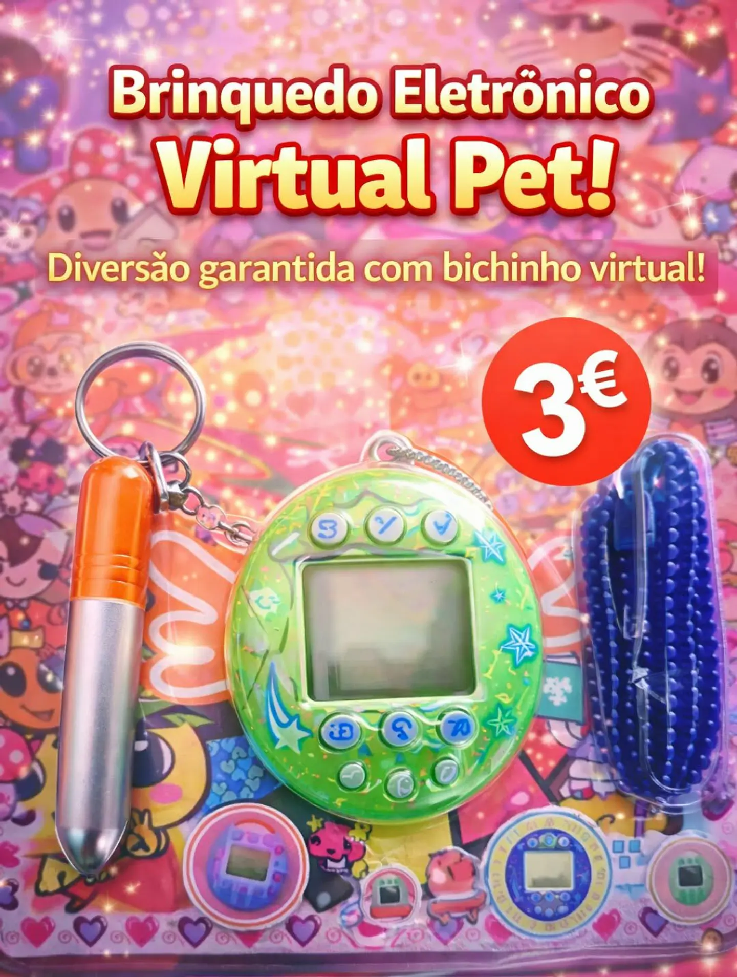 Tamagotchi Virtual Pet – O Clássico da Diversão Digital 🐣🎮 1