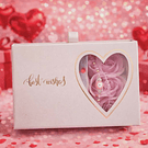 Conjunto Presente Romântico – Colar Coração + pulseira e caixa  com Rosas Decorativas