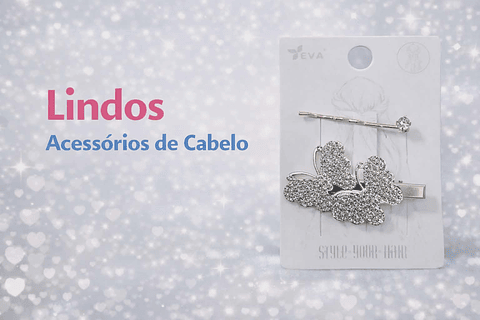 Lindos Acessórios de Cabelo 2 borboletas