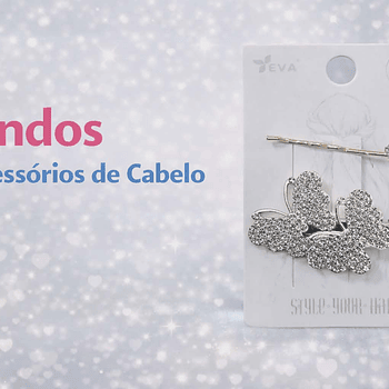 Lindos Acessórios de Cabelo 2 borboletas