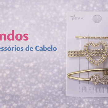 Kit Lindos Acessórios de Cabelo – Presilhas Decoradas