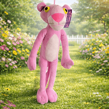 Peluche Pantera Cor-de-Rosa