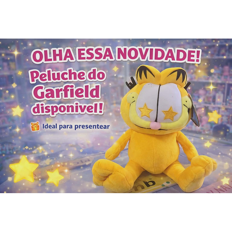 Peluche Garfield Estrelado ⭐🐱