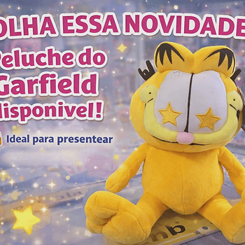 Peluche Garfield Estrelado ⭐🐱
