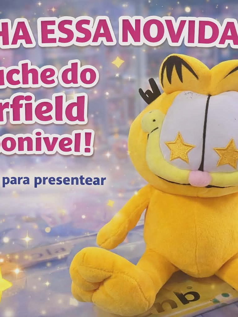 Peluche Garfield Estrelado ⭐🐱 1