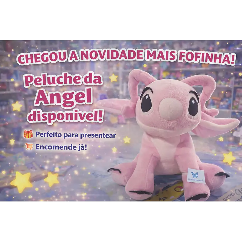 Peluche Stitch e Angel – O Casal Mais Fofo da Galáxia 🌌💖
