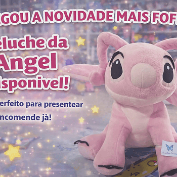 Peluche Stitch e Angel – O Casal Mais Fofo da Galáxia 🌌💖
