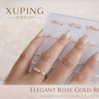 Anel  Rose Gold c/1 Pedra Brilhante