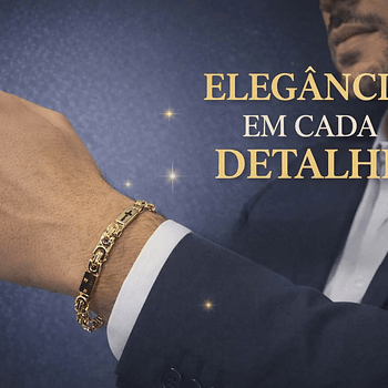A Pulseira Masculina em Aço Inoxidável