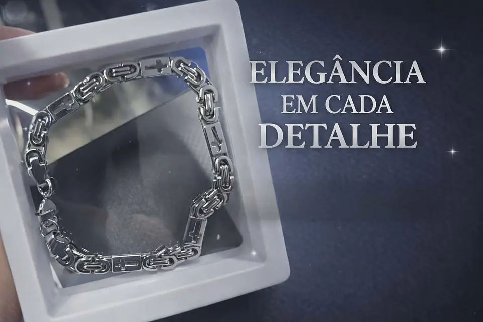 A Pulseira Masculina em Aço Inoxidável 2
