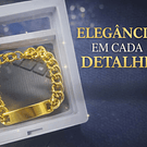 A Pulseira Masculina com Placa em Aço Inoxidável 