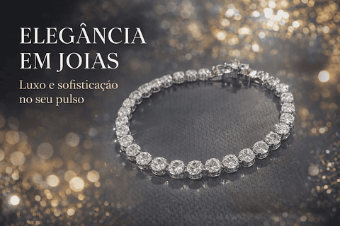 A Pulseira Tennis Luxo em Zircônia 