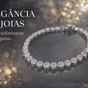 A Pulseira Tennis Luxo em Zircônia 