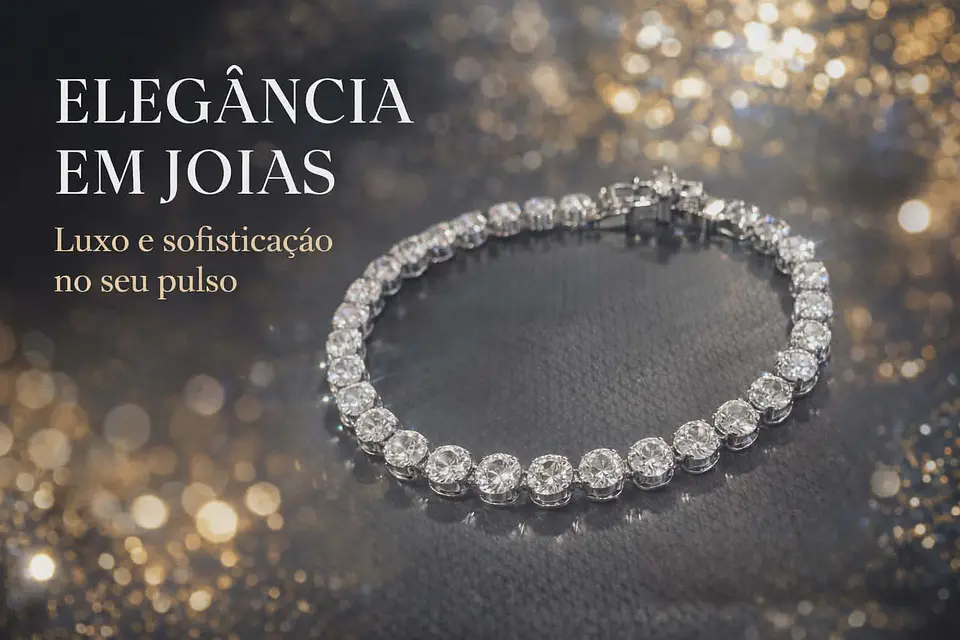 A Pulseira Tennis Luxo em Zircônia  1