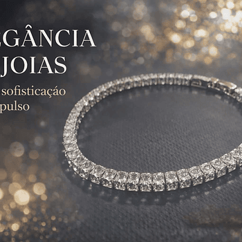 A Pulseira Tennis Prata com Zircônias 