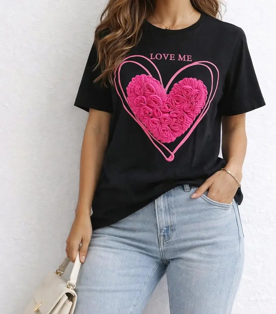 T-SHIRT love me tam.unico veste ate XL 1