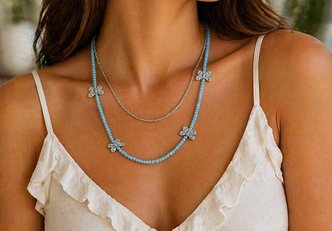 colar borboleta encantada