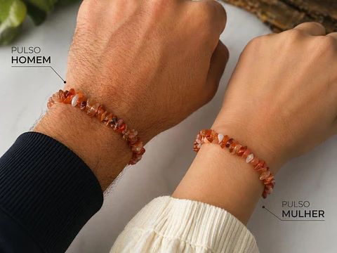 Pulseira Energética em Pedras Naturais – Cornalina