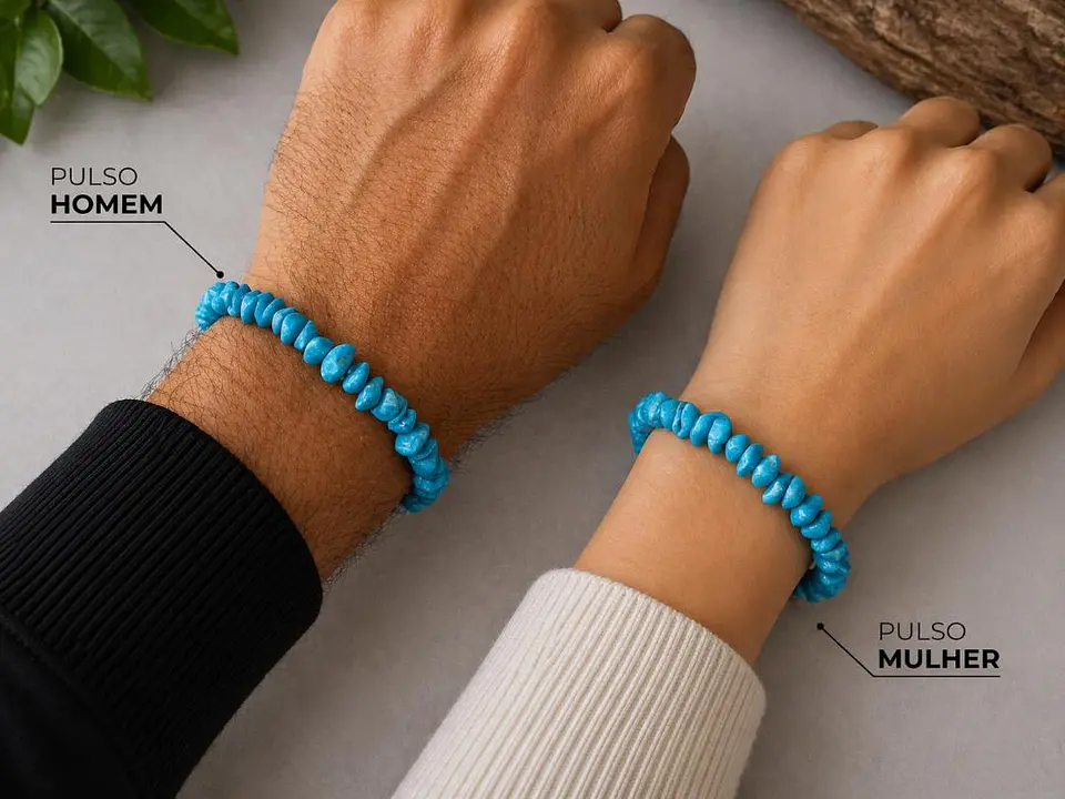 Pulseira de Howlita Turquesa – Paz & Proteção 1