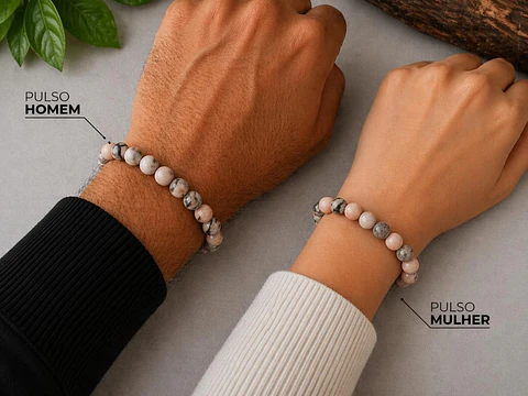Pulseira Jaspe Zebra Rosa – Equilíbrio & Amor