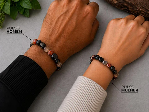 Pulseira de Ágata Rolada – Proteção e Harmonia