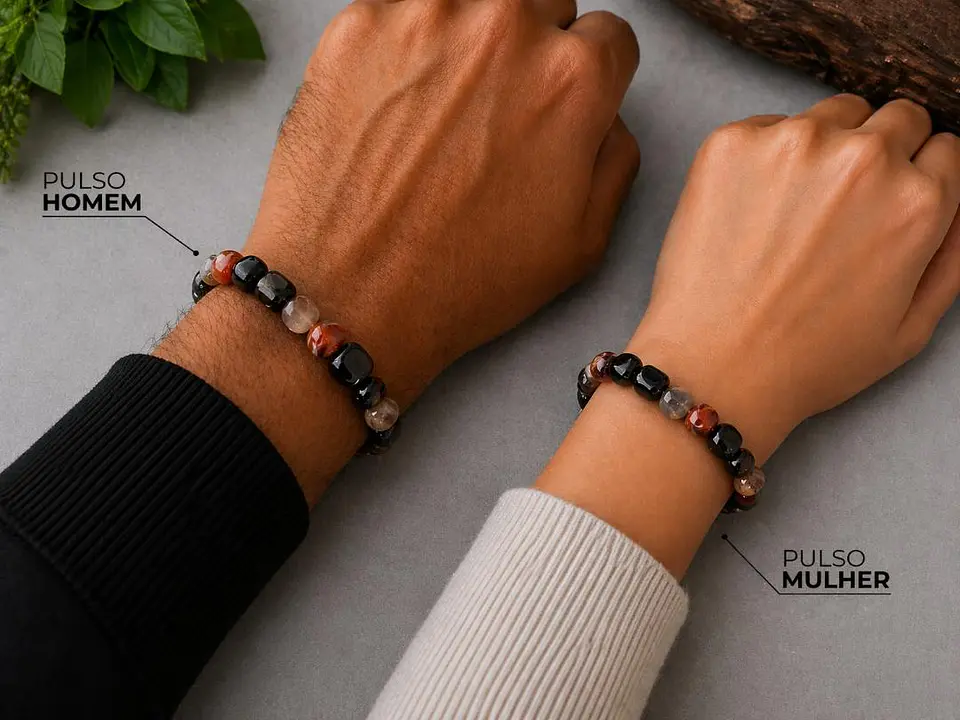 Pulseira de Ágata Rolada – Proteção e Harmonia 1